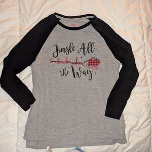 State of Mind Black and Gray Long Sleeve Tee Christmas Shirt